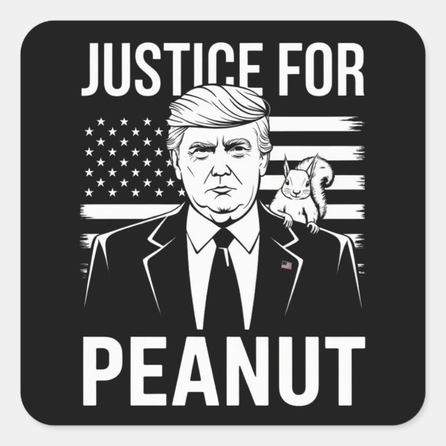 Pegatina Cuadrada Las elecciones de Kamala Trump de 2024 no voté por (Anverso)