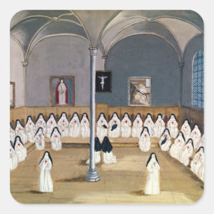 Pegatina Cuadrada Las hermanas de la abadía