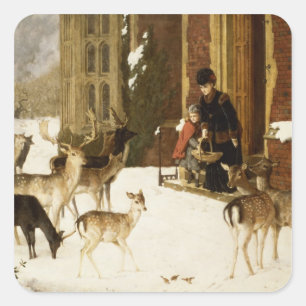 Pegatina Cuadrada Las Hermanas de la Caridad