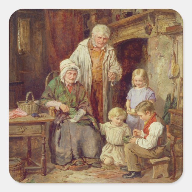 Pegatina Cuadrada Las huelgas (Anverso)