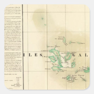 Pegatina Cuadrada Las Islas Galápagos Oceanía ningunos 17