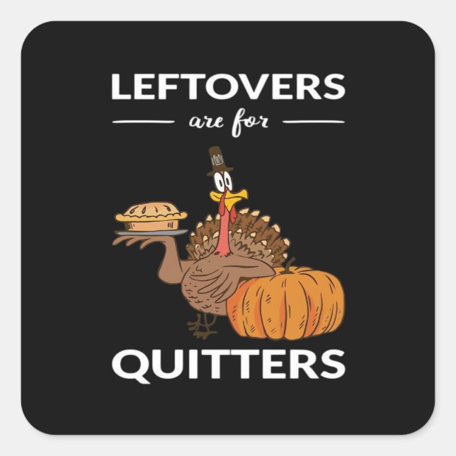 Pegatina Cuadrada Las Leftovers Son Para Quitters V (Anverso)