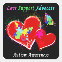 Las mariposas del autismo en los corazones