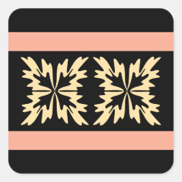 Pegatina Cuadrada Las negritas y negritas del arte moderno