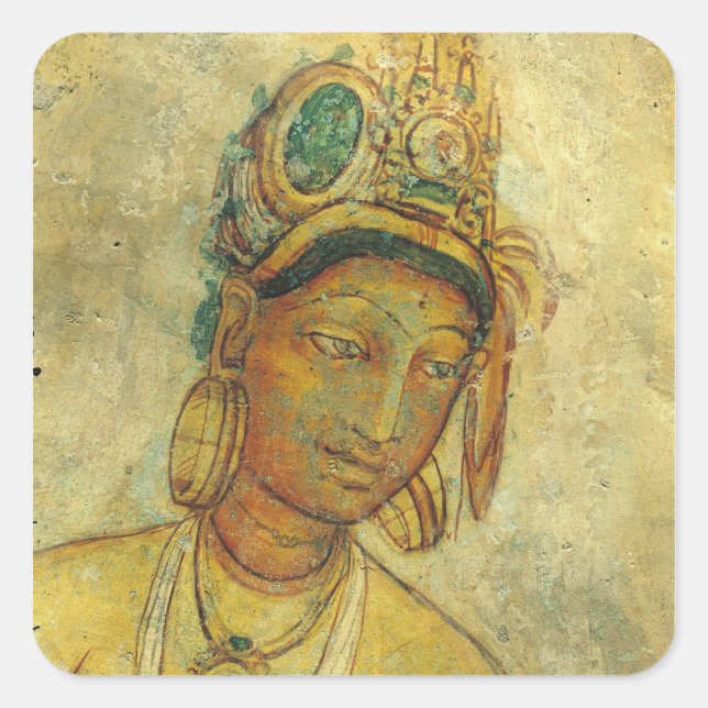 Pegatina Cuadrada Las nubes (Anverso)