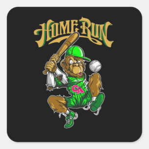 Pegatina Cuadrada las palabras quot thunder run quot en ella