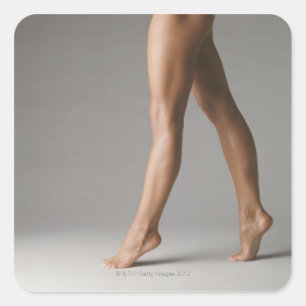 Pegatina Cuadrada Las piernas de la mujer