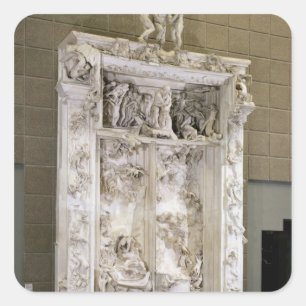 Pegatina Cuadrada Las puertas del infierno