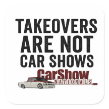 Las Tomadas No Son Exposiciones De Autos Stickers