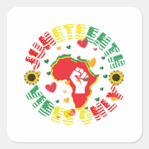 Pegatina Cuadrada ¡Las Vibes Del 19 De Junio Solamente Celebran La L