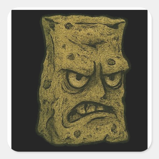 Pegatina Cuadrada Lasanghetti's Funkbert (Anverso)