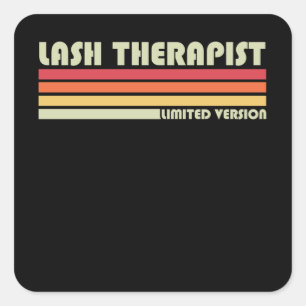Pegatina Cuadrada Lash Therapist Limited Version Lash Arti