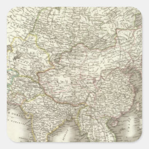 Pegatina Cuadrada L'Asie - Asia