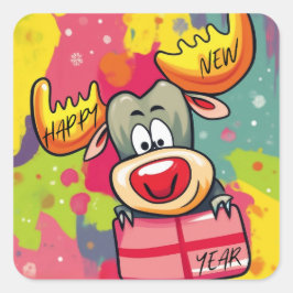 Pegatina Cuadrada Latte Mug