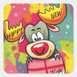 Pegatina Cuadrada Latte Mug