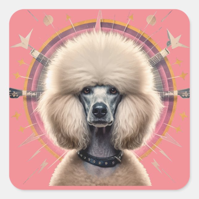 Pegatina Cuadrada Latte Mug (Anverso)