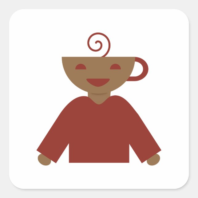 Pegatina Cuadrada Latty Sticker (Anverso)