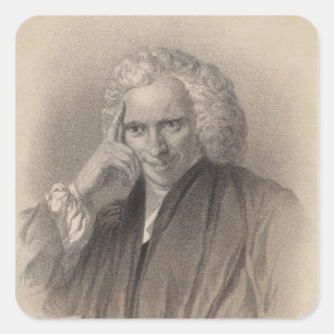 Pegatina Cuadrada Laurence Sterne