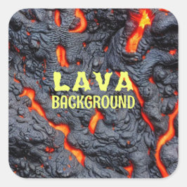 Pegatina Cuadrada Lava