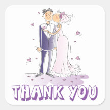 Lavanda púrpura Gracias Novia Groom Boda