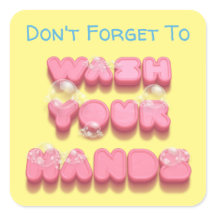 Lávate las manos divertido recordatorio de segurid