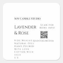 Lavender rosa soja negocios de velas añadir código