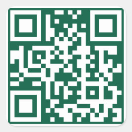 Pegatina Cuadrada Lawn Care & Landscaping Business, QR Code