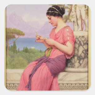 Pegatina Cuadrada Le Billet Doux, 1913