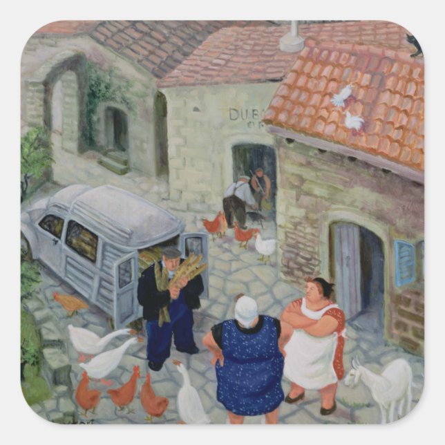 Pegatina Cuadrada Le Boulanger (Anverso)