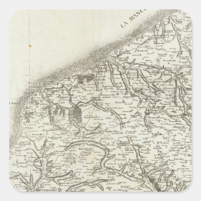 Pegatina Cuadrada Le Havre (Anverso)