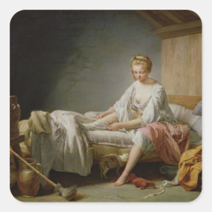 Pegatina Cuadrada Le Lever de Fanchon