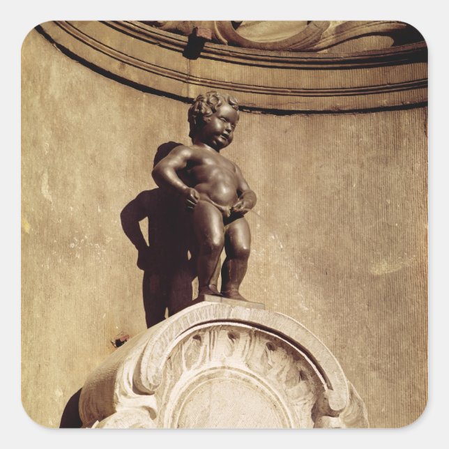 Pegatina Cuadrada Le Mannequin Pis, 1619 (Anverso)