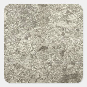 Pegatina Cuadrada Le Mans