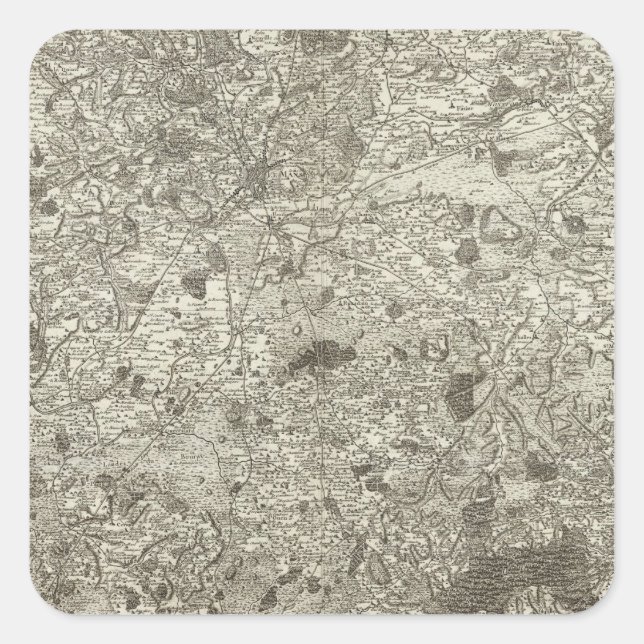 Pegatina Cuadrada Le Mans (Anverso)