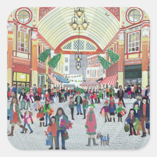 Pegatina Cuadrada Leadenhall Market London