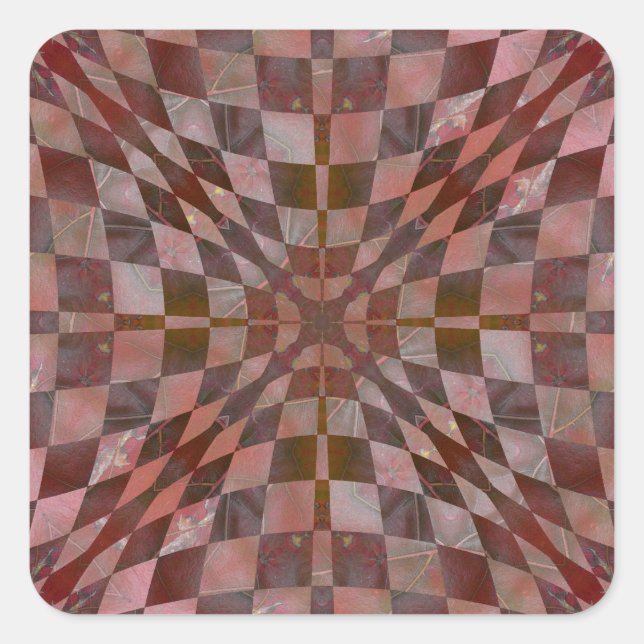 Pegatina Cuadrada Leaf Quilt Nov 2012 (Anverso)