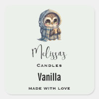 Lechuza de ojos grandes que sostiene un negocio de