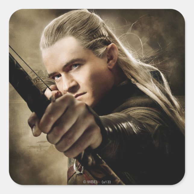 PEGATINA CUADRADA LEGOLAS GREENLEAF™ (Anverso)