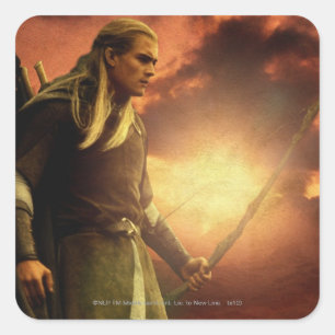 Pegatina Cuadrada LEGOLAS GREENLEAF™ con Bow