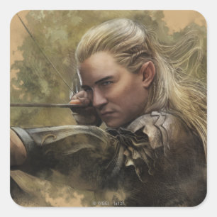 Pegatina Cuadrada LEGOLAS GREENLEAF™ Sketch