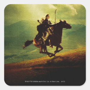 Pegatina Cuadrada LEGOLAS GREENLEAF™ sobre caballos