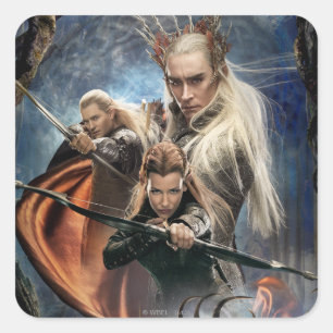 Pegatina Cuadrada LEGOLAS GREENLEAF™, TAURIEL™ y Thranduil