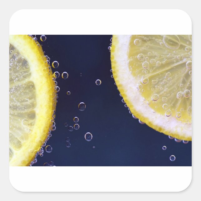 Pegatina Cuadrada Lemon (Anverso)