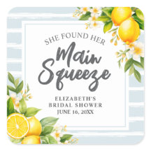 Lemon Citrus Main Squeeze Bridal Shower