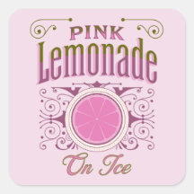 Lemonada Rosa Dulce Vintage Con Hielo