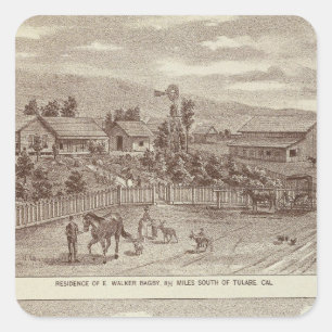 Pegatina Cuadrada Lemoore, Armona ranches 2