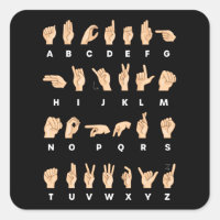 Lenguaje de Rótulo ASL Alphabet Deaf Gift