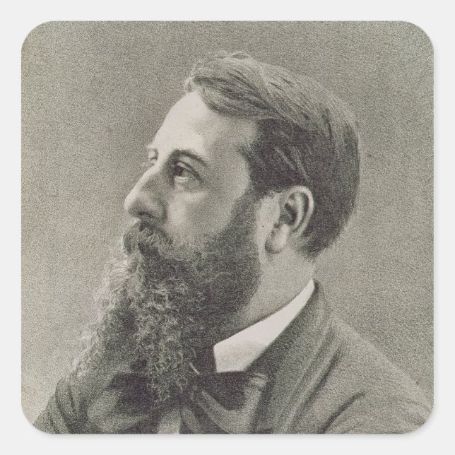 Pegatina Cuadrada Leo Delibes (Anverso)