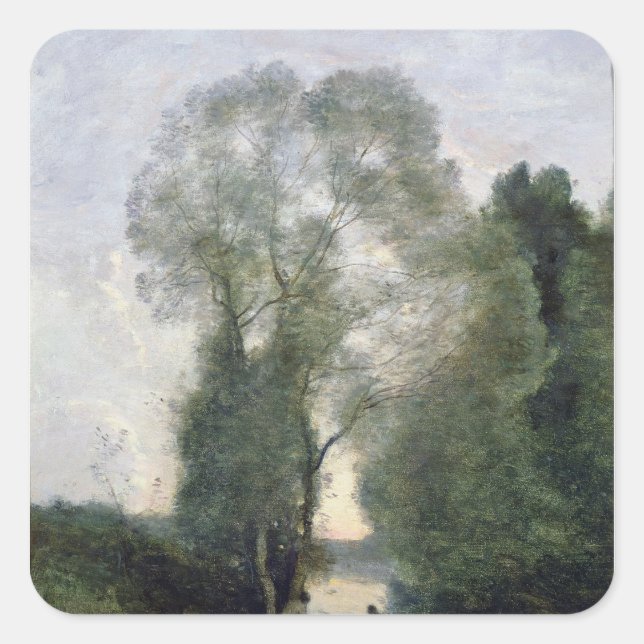 Pegatina Cuadrada Les Baigneuses (Anverso)