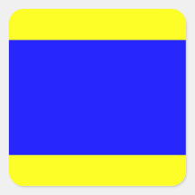 Letra nautical Flag Signal Letter D (Delta)